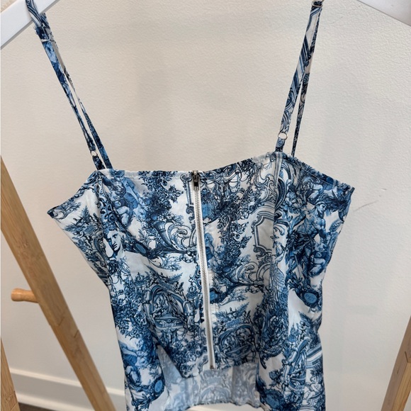 PrettyLittleThing Blue and White Corset Top NEVER WORN - Picture 5 of 5